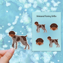 Load image into Gallery viewer, Wirehaired Pointing Griffon Vinyl Stickers
