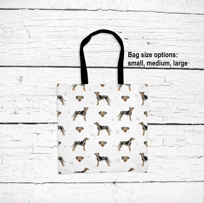 American Leopard Dog pattern tote bag