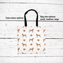 Load image into Gallery viewer, American Staffordshire Terrier pattern tote bag
