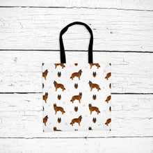 Load image into Gallery viewer, Belgian Tervuren pattern tote bag
