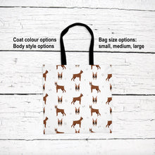 Load image into Gallery viewer, Boxer pattern tote bag
