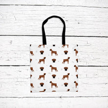 Load image into Gallery viewer, Boxer pattern tote bag

