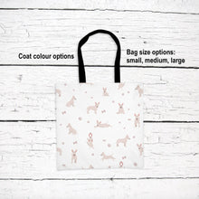 Load image into Gallery viewer, Bull Terrier pattern tote bag
