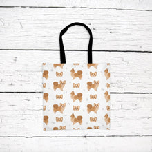 Load image into Gallery viewer, Chihuahua (longhaired) pattern tote bag
