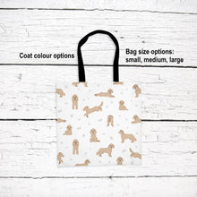 Load image into Gallery viewer, Cockapoo pattern tote bag
