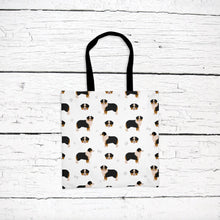 Load image into Gallery viewer, Miniature American Shepherd pattern tote bag
