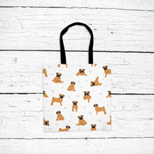 Load image into Gallery viewer, Pug pattern tote bag

