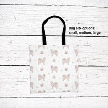 Load image into Gallery viewer, Samoyed pattern tote bag
