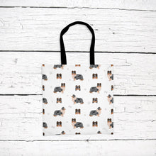 Load image into Gallery viewer, Shetland Sheepdog pattern tote bag
