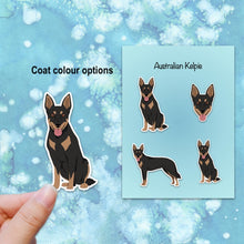 Load image into Gallery viewer, Australian Kelpie Vinyl Sticker Set
