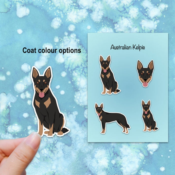 Australian Kelpie Vinyl Sticker Set