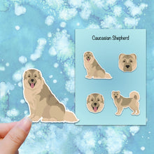 Load image into Gallery viewer, Caucasian Shepherd Vinyl Sticker Set
