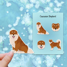 Load image into Gallery viewer, Caucasian Shepherd Vinyl Sticker Set
