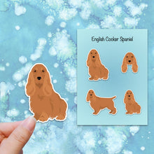 Load image into Gallery viewer, English Cocker Spaniel Vinyl Sticker Set
