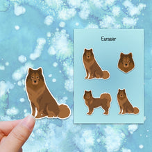 Load image into Gallery viewer, Eurasier Vinyl Sticker Set
