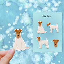 Load image into Gallery viewer, Wire Fox Terrier Vinyl Sticker Set
