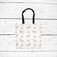 Load image into Gallery viewer, American Cocker Spaniel pattern tote bag
