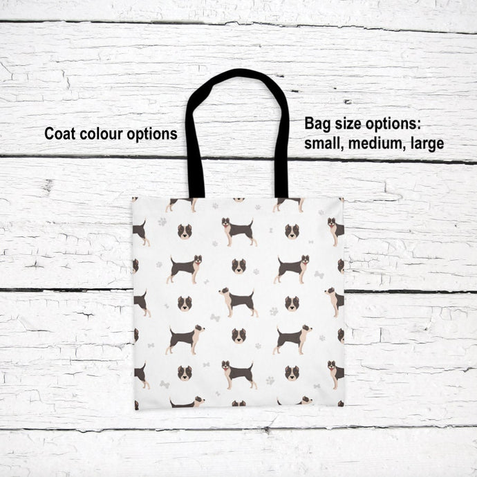 American Staffordshire Terrier (cropped) pattern tote bag