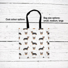 Load image into Gallery viewer, Cardigan Welsh Corgi pattern tote bag
