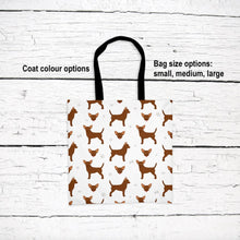Load image into Gallery viewer, Chihuahua (shorthaired) pattern tote bag
