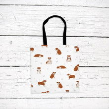 Load image into Gallery viewer, English Bulldog pattern tote bag
