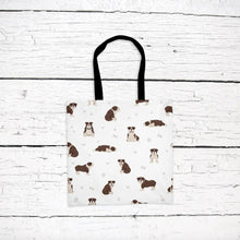 Load image into Gallery viewer, English Bulldog pattern tote bag
