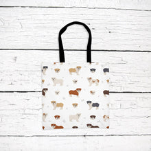 Load image into Gallery viewer, English Bulldog pattern tote bag
