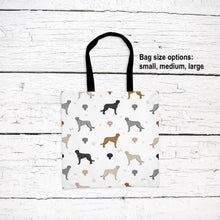 Load image into Gallery viewer, Irish Wolfhound pattern tote bag
