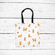 Load image into Gallery viewer, Labradoodle pattern tote bag
