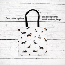Load image into Gallery viewer, Rough Collie pattern tote bag
