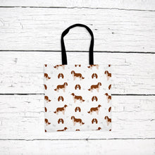 Load image into Gallery viewer, Welsh Springer Spaniel pattern tote bag
