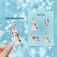 Load image into Gallery viewer, Great Dane (cropped) Vinyl Sticker Set
