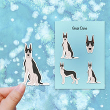 Load image into Gallery viewer, Great Dane (cropped) Vinyl Sticker Set
