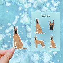 Load image into Gallery viewer, Great Dane (cropped) Vinyl Sticker Set
