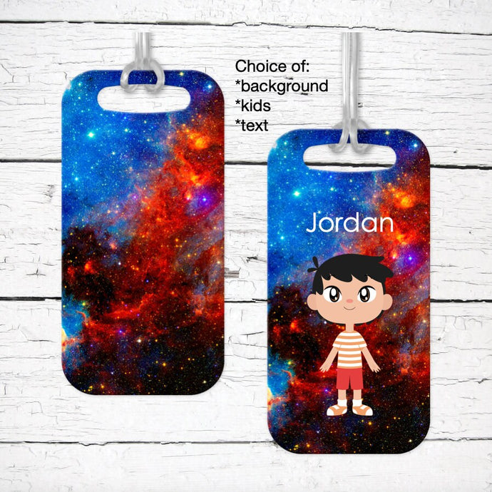 Boy's Backpack Bag Tag personalized