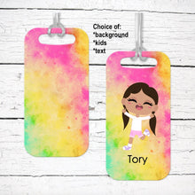 Load image into Gallery viewer, Girl&#39;s Backpack Bag Tag personalized
