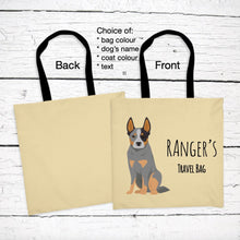 Load image into Gallery viewer, Australian Cattle Dog tote bag personalized
