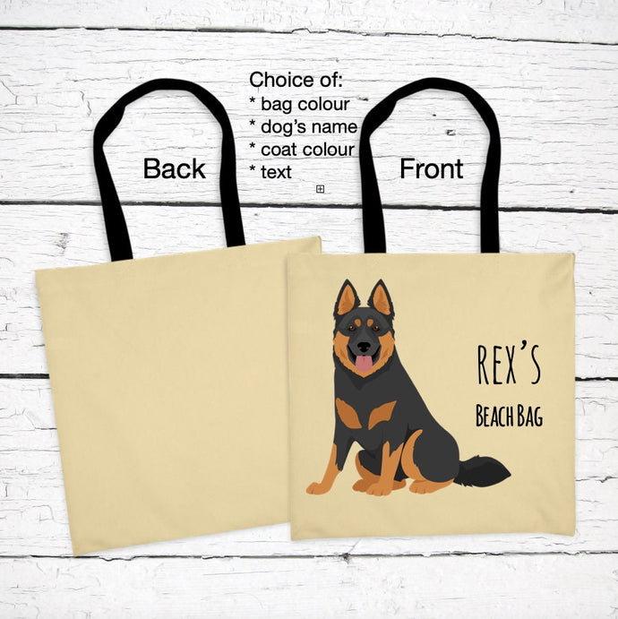 Bohemian Shepherd tote bag personalized