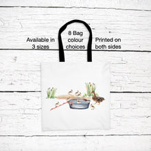 Load image into Gallery viewer, Ducklings in Basin Tote Bag
