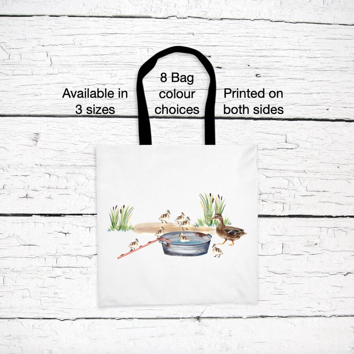 Ducklings in Basin Tote Bag