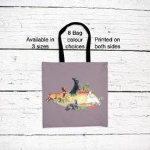 Load image into Gallery viewer, Rabbits in Carrot Garden Tote Bag
