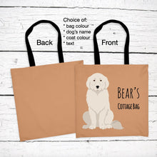 Load image into Gallery viewer, Great Pyrenees tote bag personalized
