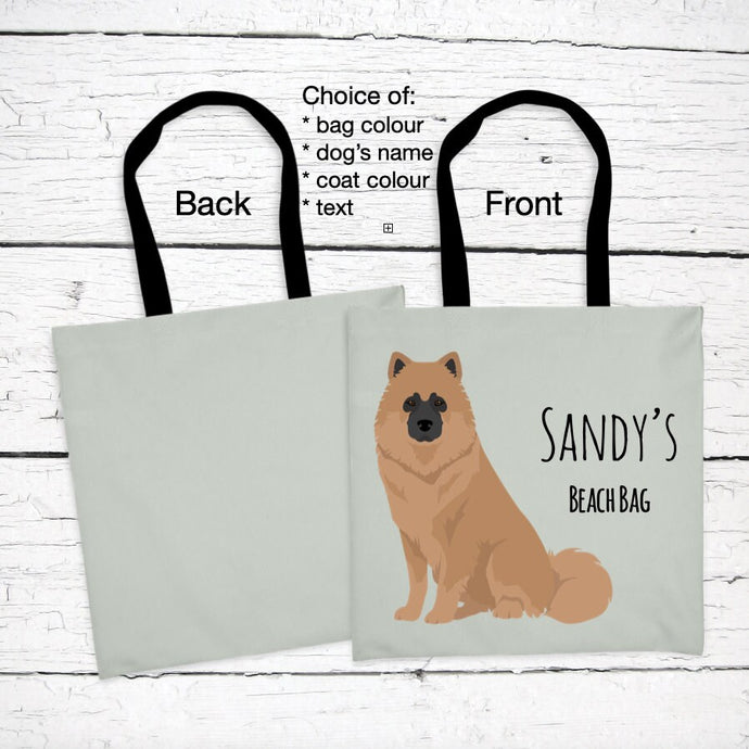 Eurasier tote bag personalized