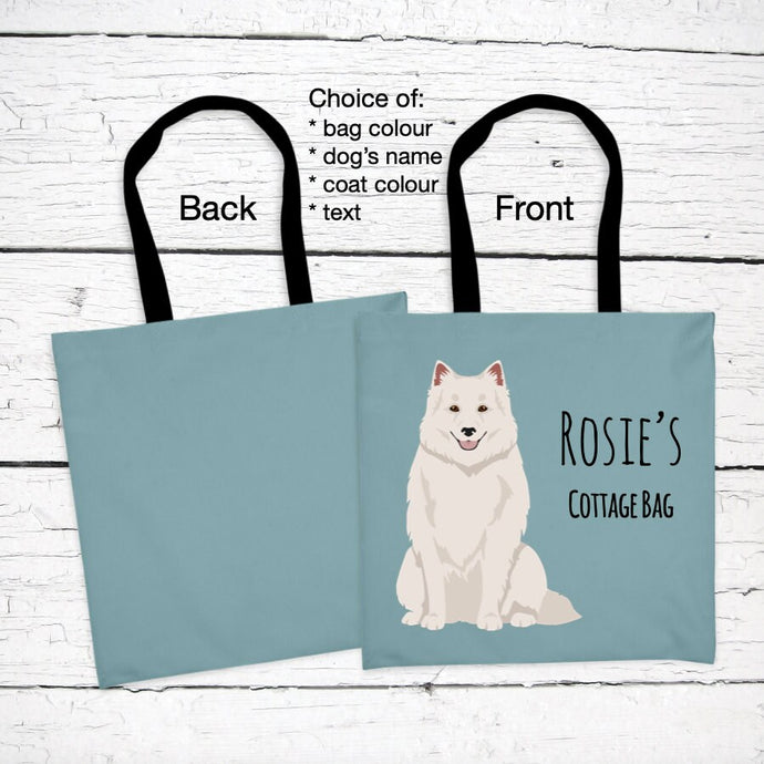 German Giant Spitz tote bag personalized