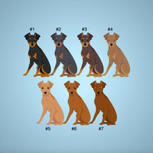 Load image into Gallery viewer, Miniature Pinscher (tipped ears) tote bag personalized
