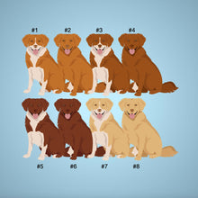 Load image into Gallery viewer, Nova Scotia Duck Tolling Retriever tote bag personalized
