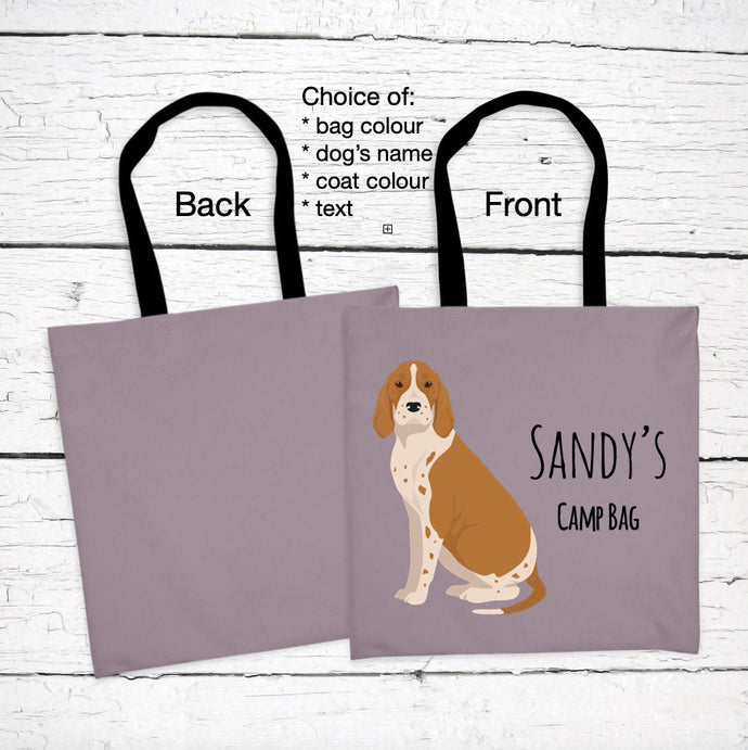 American English Coonhound tote bag personalized