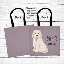 Load image into Gallery viewer, Cockapoo tote bag personalized
