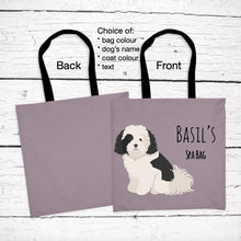 Load image into Gallery viewer, Coton de Tulear tote bag personalized
