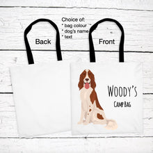 Load image into Gallery viewer, Irish Red and White tote bag personalized
